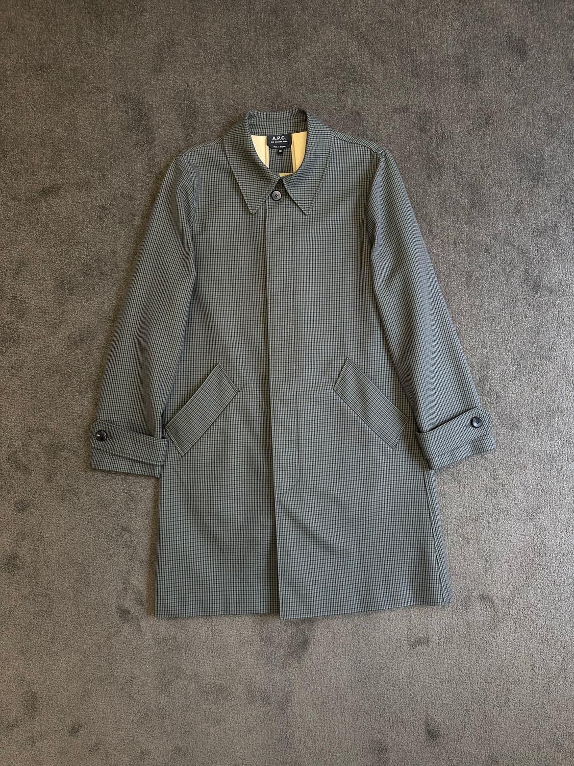 A.P.C. 아페쎄 체크 패턴 코트 36사이즈 [S] 상품이미지1