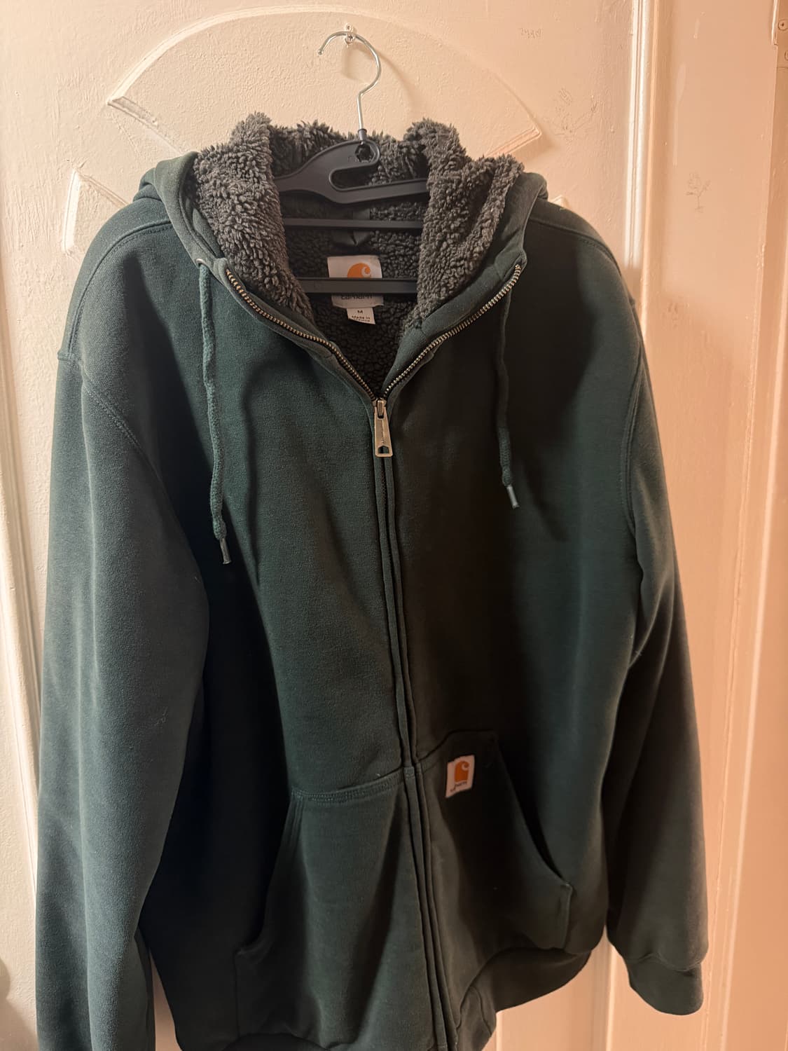 칼하트 플리스 집업 후드 M 상품이미지3