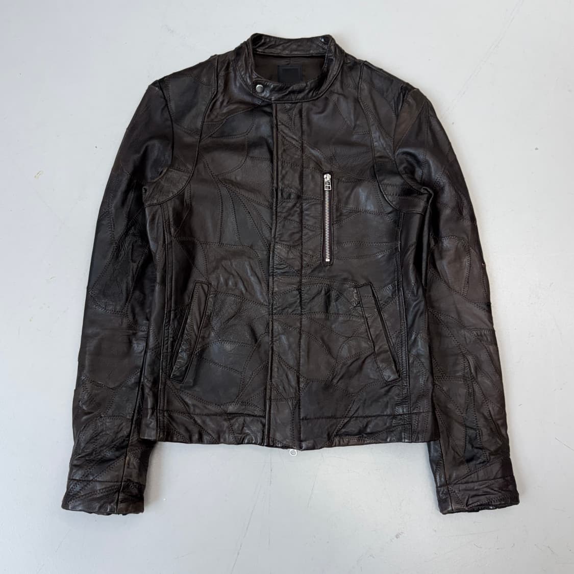 LHP 제팬 크롭 램스킨 양가죽 바이커 레더 가죽자켓 상품이미지2