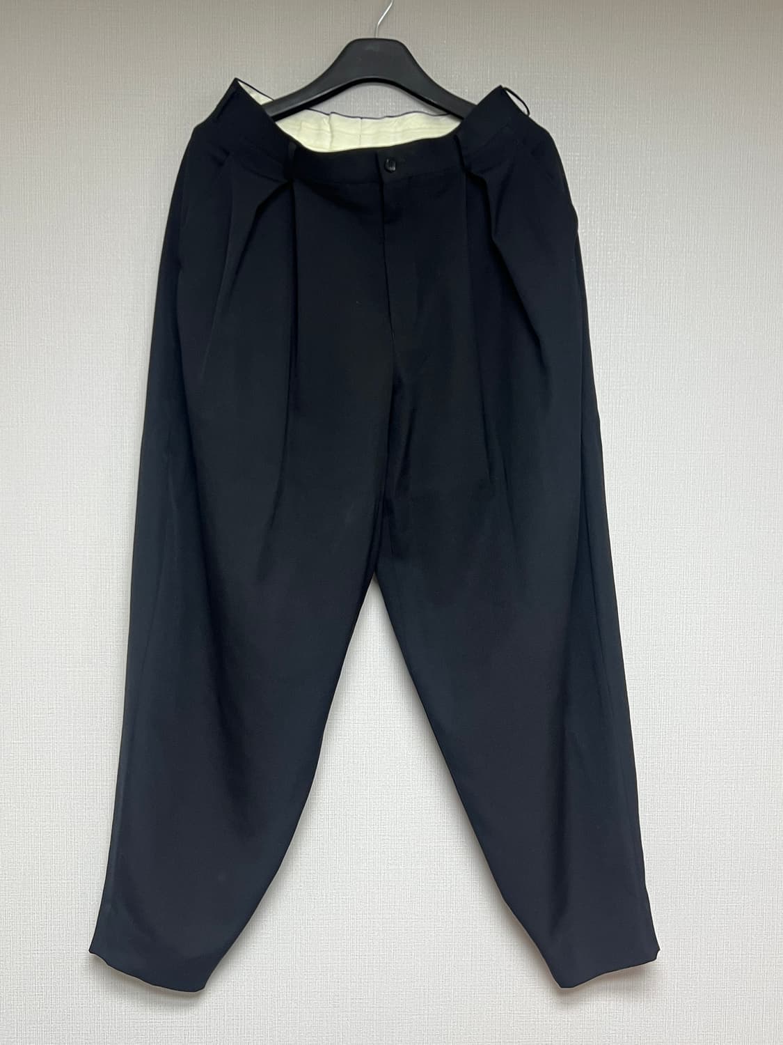 [L]꼼데가르송옴므플러스 우븐 울 플리츠 팬츠 상품이미지4