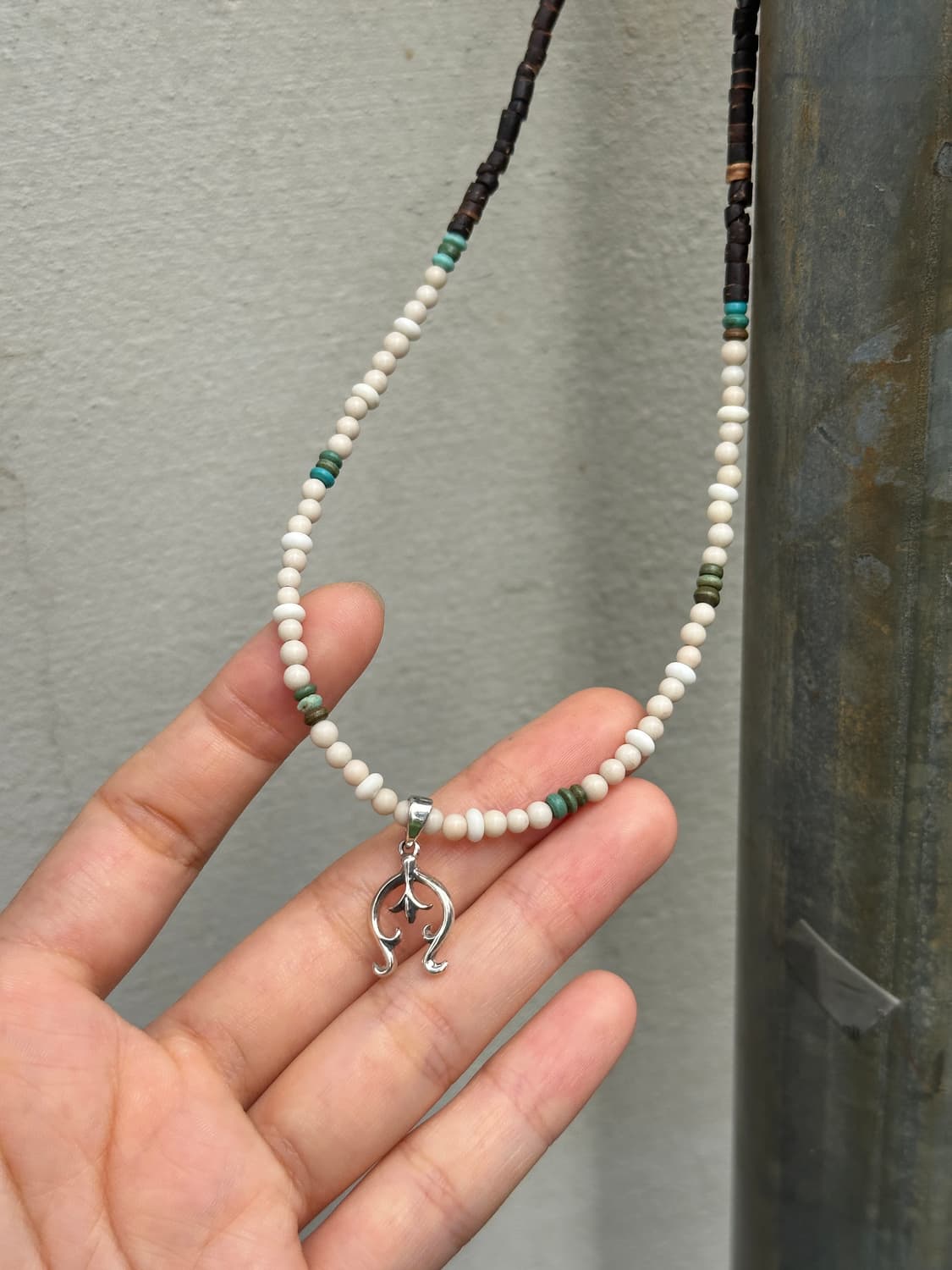 Naja 925Silver Pendant × Agate & Turquoi 상품이미지1