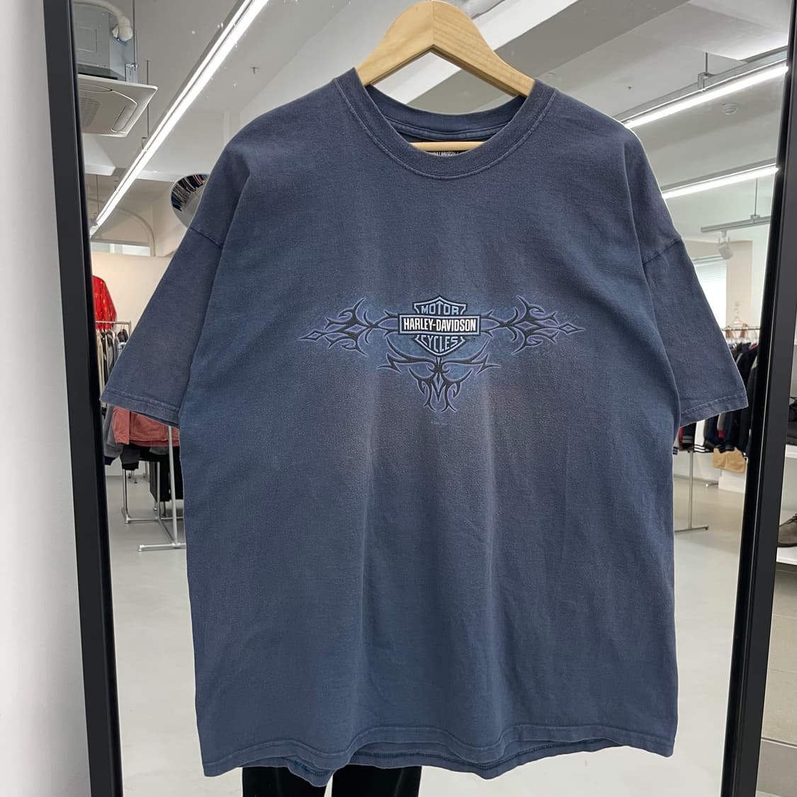 할리데이비슨 00s 트라이벌 하드 페이딩 빈티지 반팔 티셔츠 상품이미지3