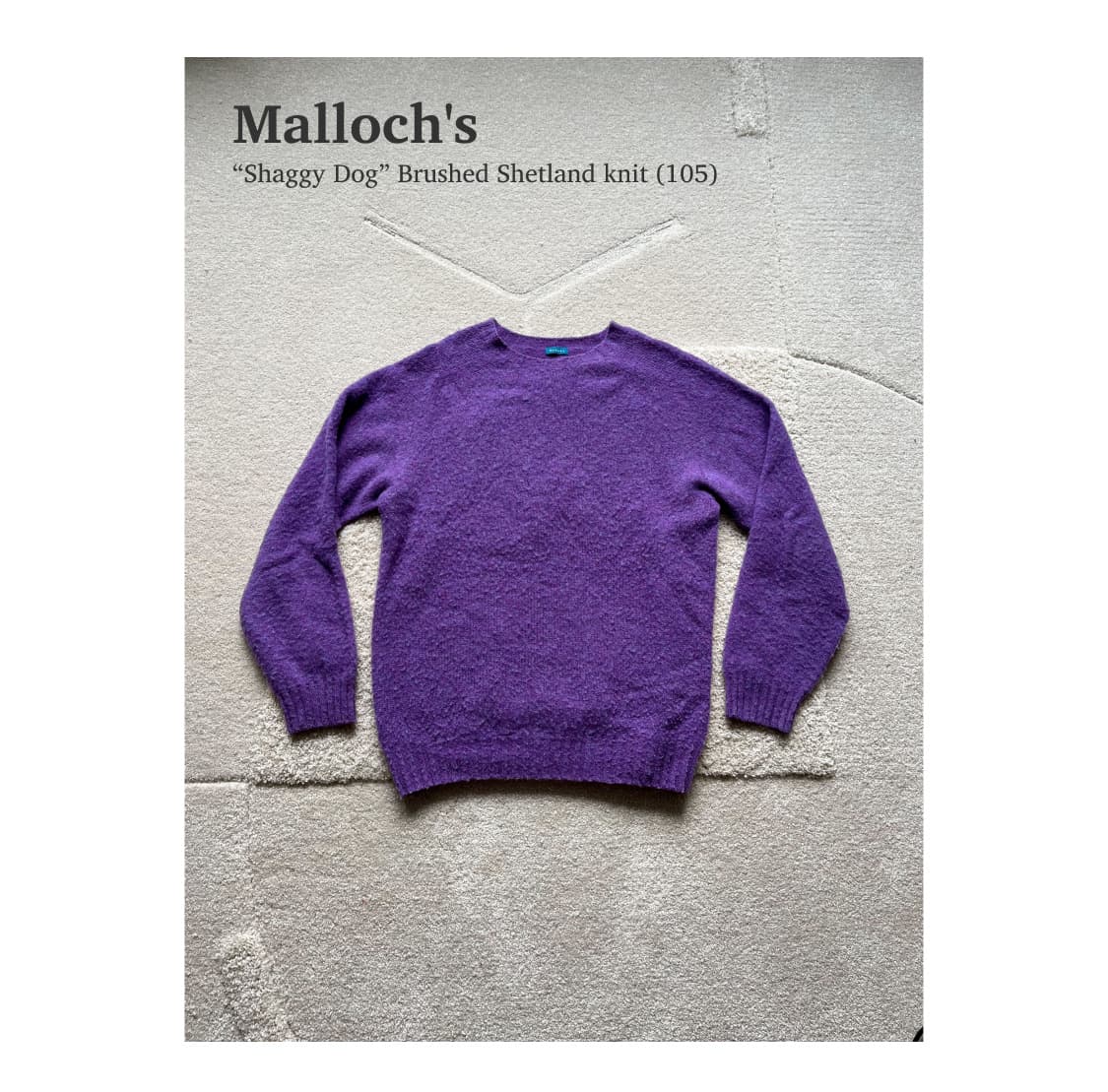 Malloch’s 쉐기독 셰틀랜드 니트 (105) 상품이미지1