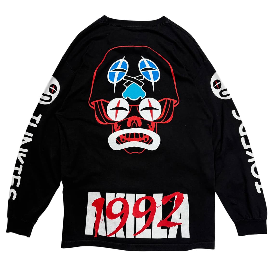 AKIRA 아키라 빈티지 프린팅 블랙 롱슬리브 L 상품이미지4