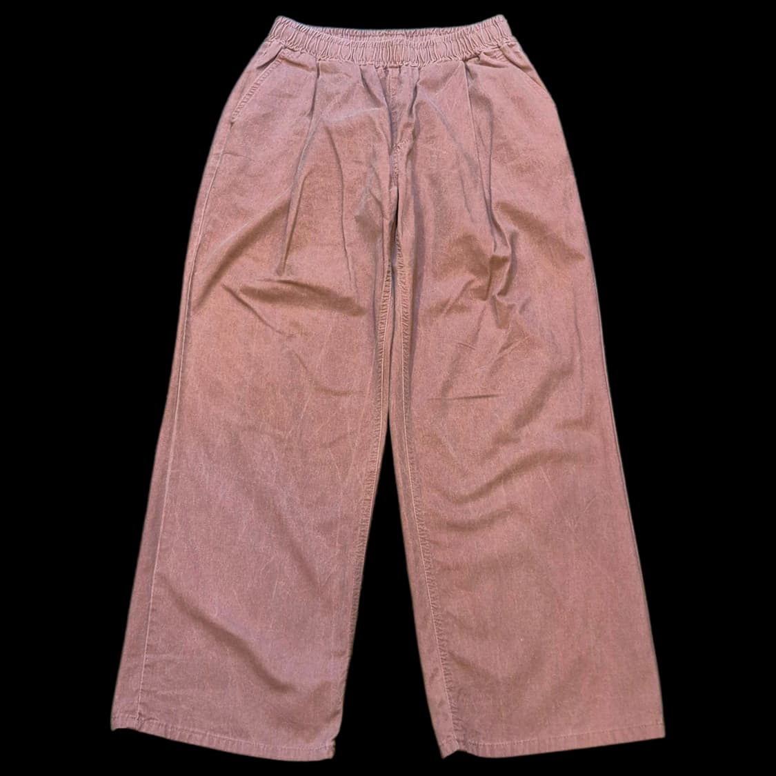 32~34인치 피그먼트워싱 면 와이드핏 밴딩팬츠 상품이미지1