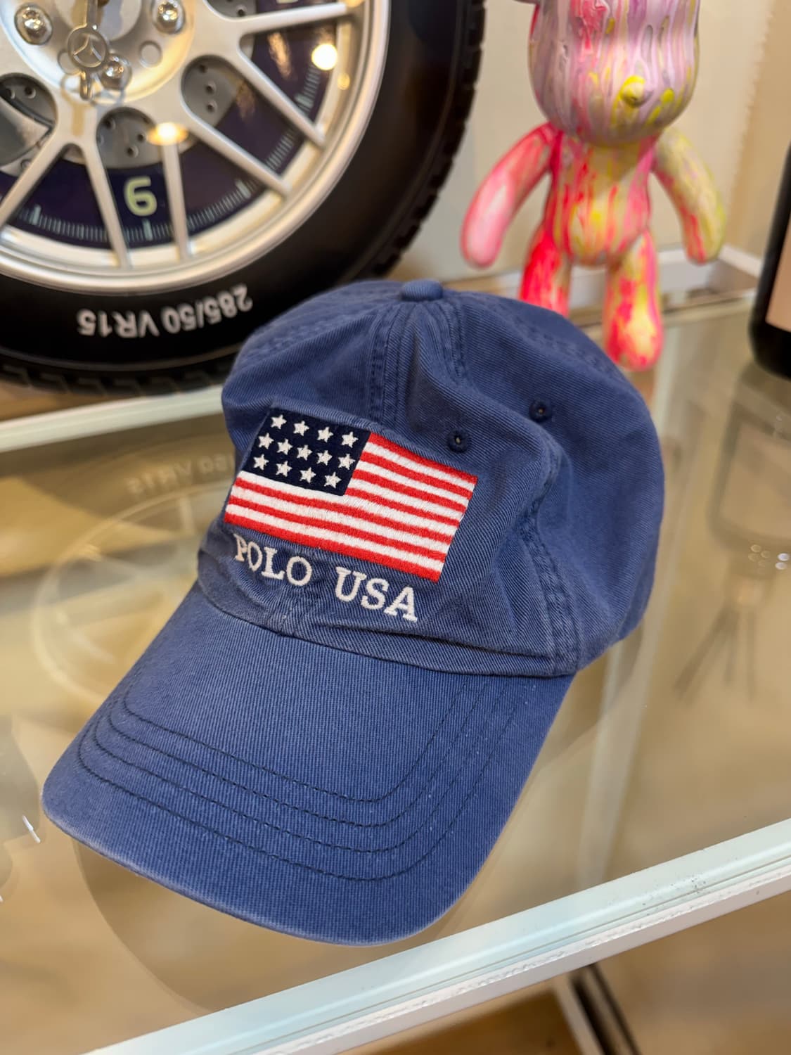 폴로 랄프로렌 USA 플래그 스포츠 치노 6패널 볼캡 네이비 상품이미지3