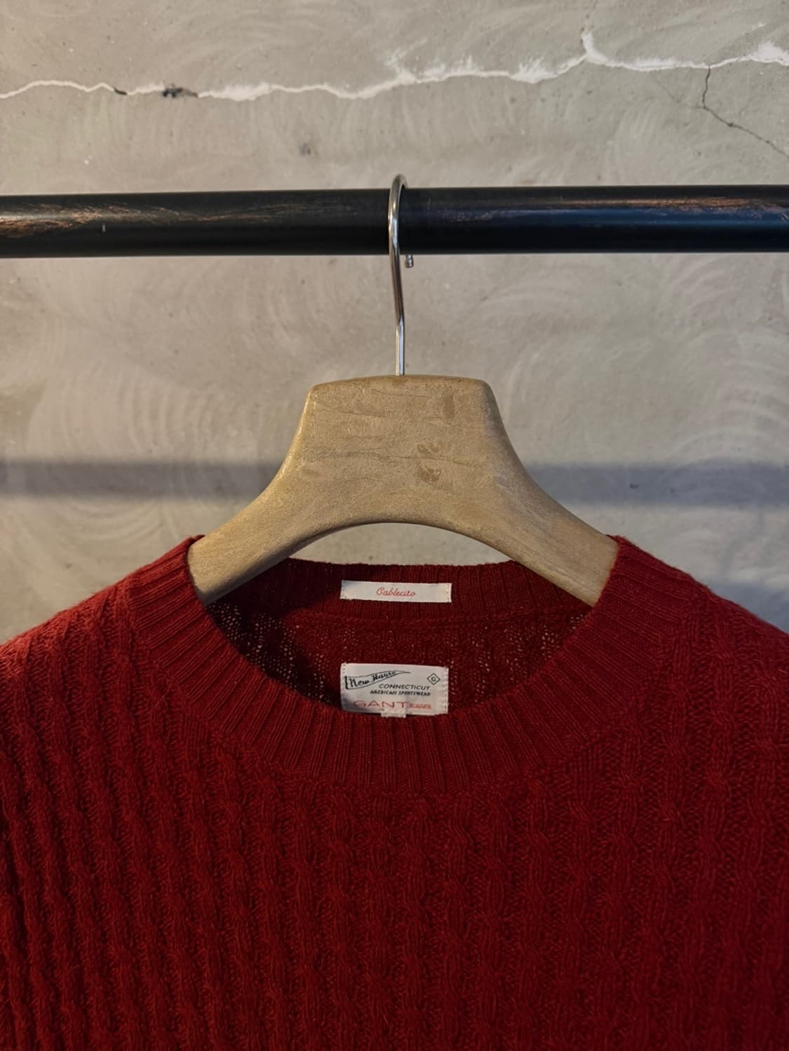 간트 러거 니트 램스울 니트 슬림100 상품이미지3