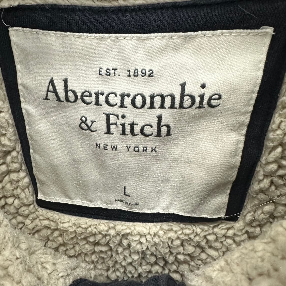 100 아베크롬비 y2k 남자 양털 후드집업 상품이미지4