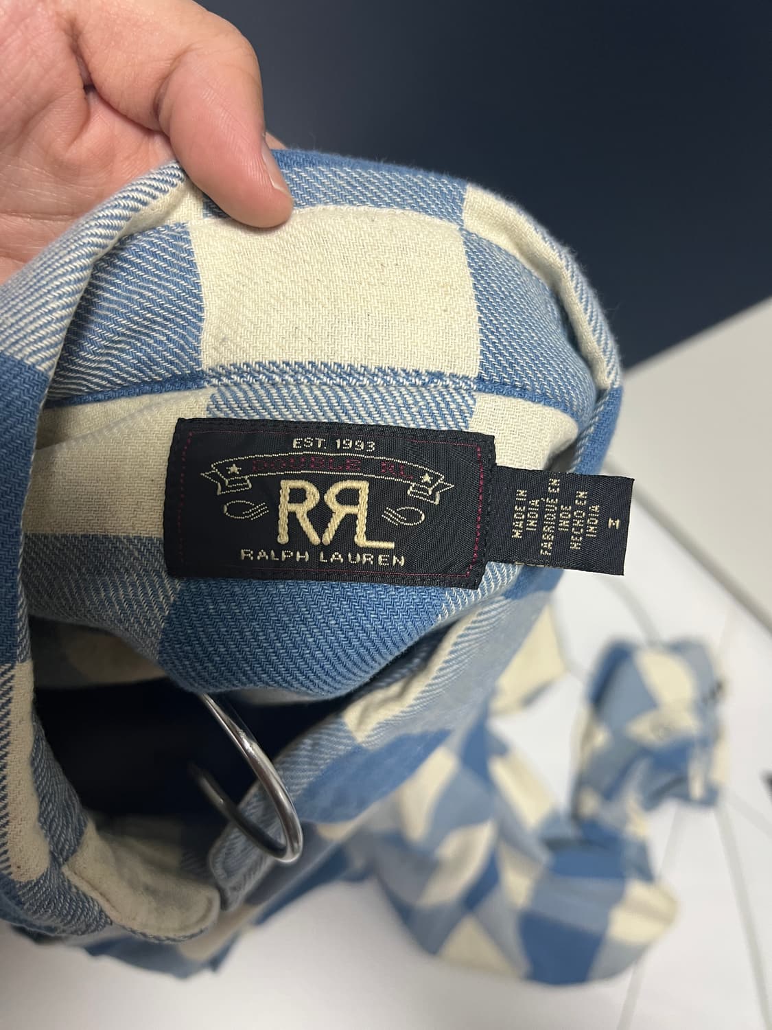 택포30) RRL 더블알엘 플래드 트윌 웨스턴셔츠 M 상품이미지5