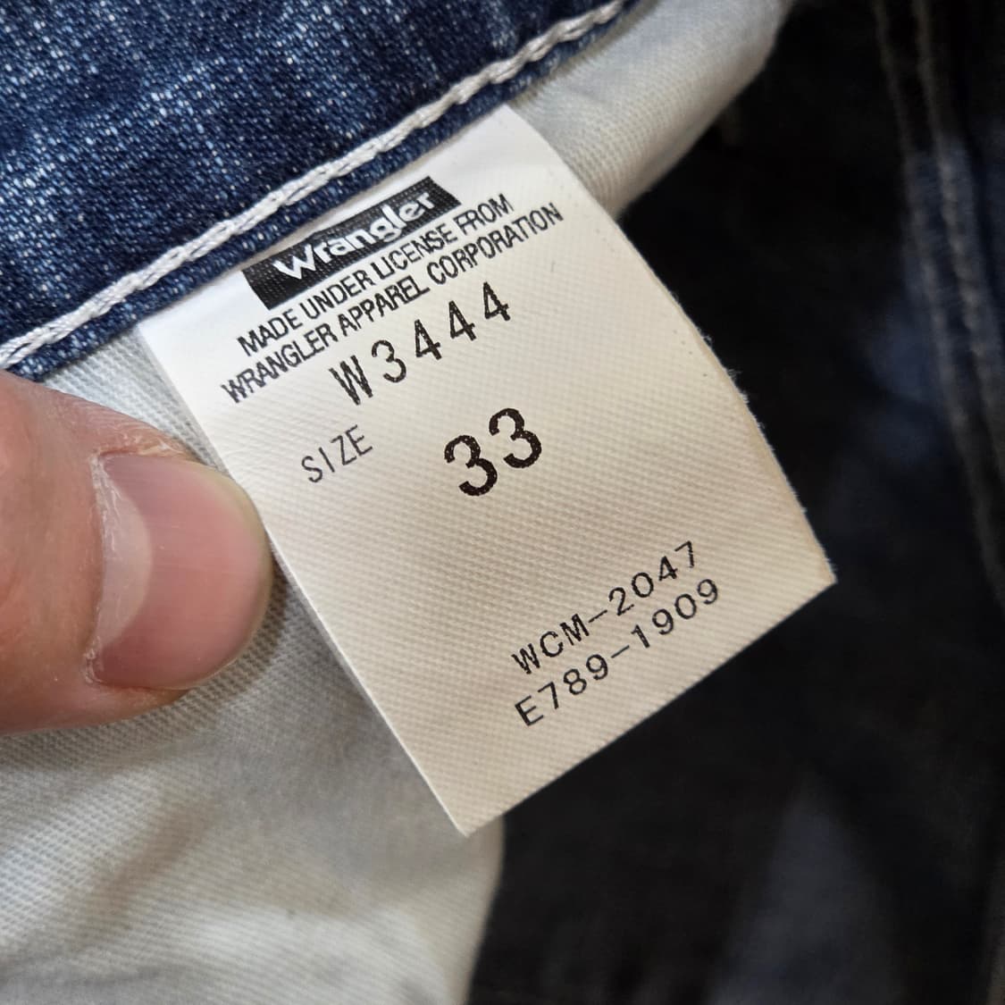 JPN 랭글런 연청 워싱 데님 팬츠 상품이미지8