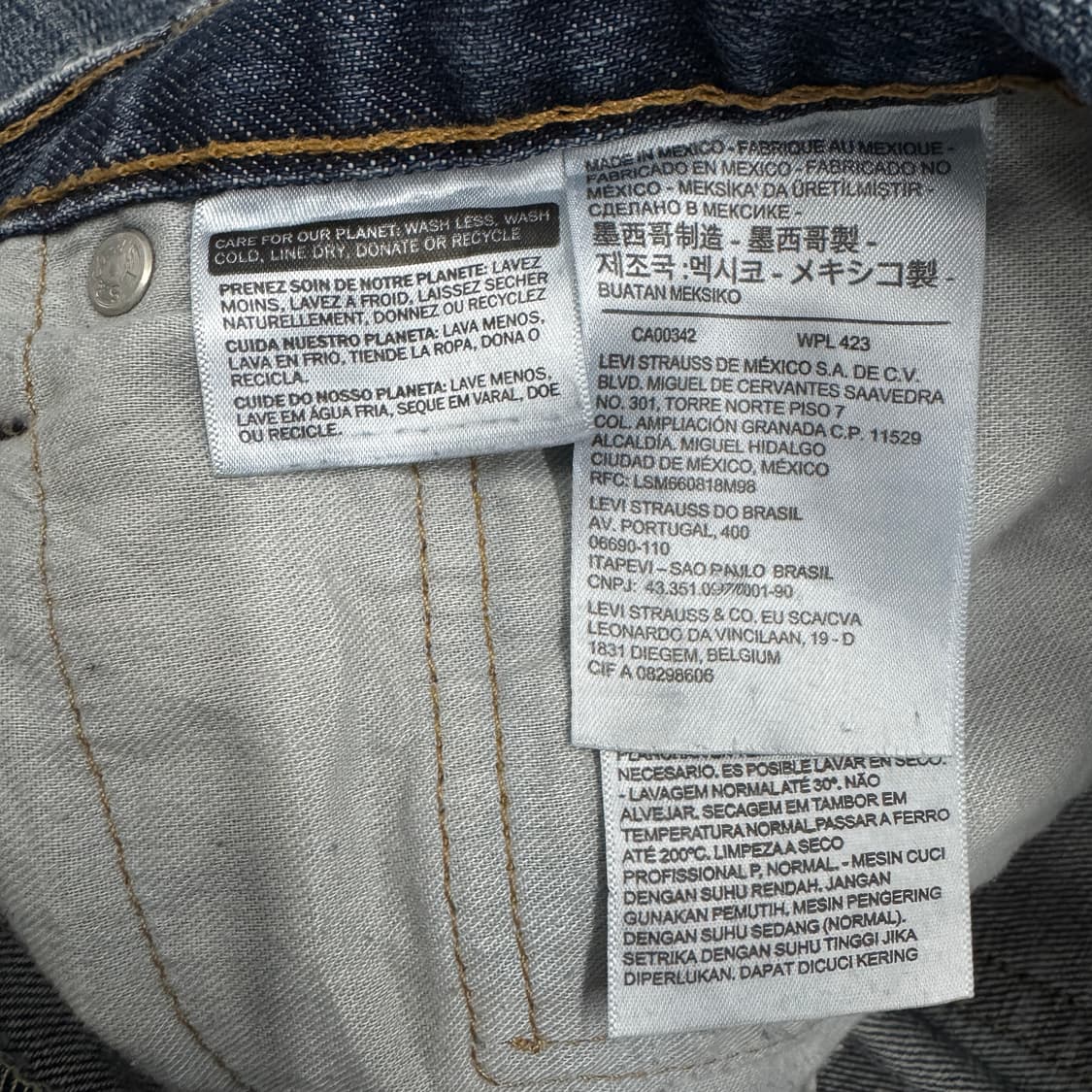 리바이스 559 새깅 워싱 스케이터 와이드 데님팬츠 상품이미지8