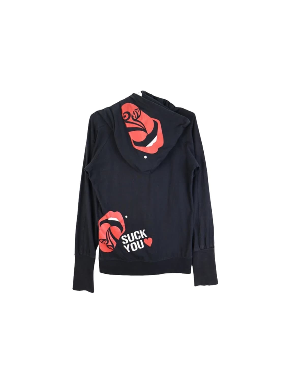 애시드 블랙 체리 블랙 후드 집업 상품이미지6