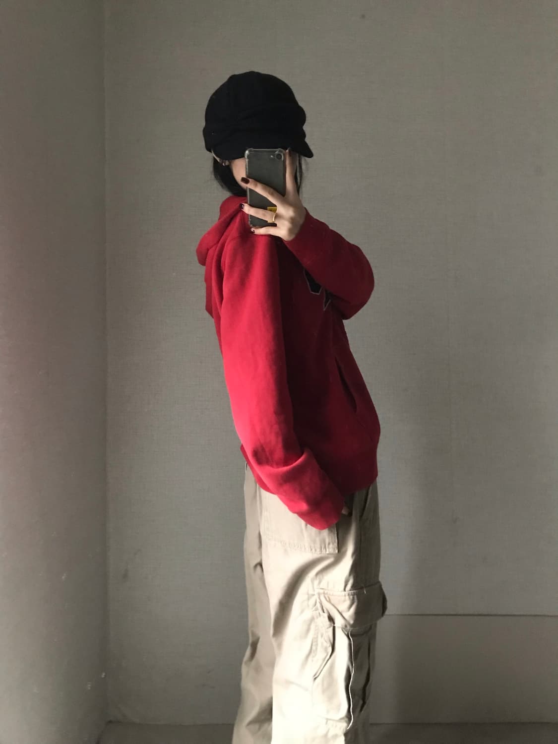 갭 레드 후드집업 상품이미지4