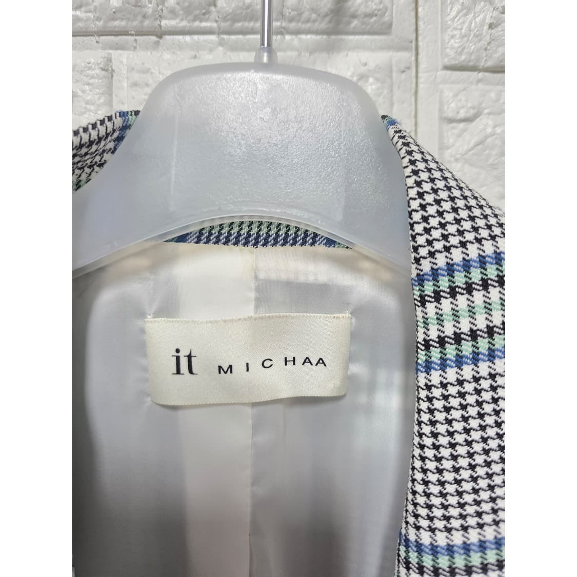 택포// 잇미샤 체크 더블 자켓 M 상품이미지2