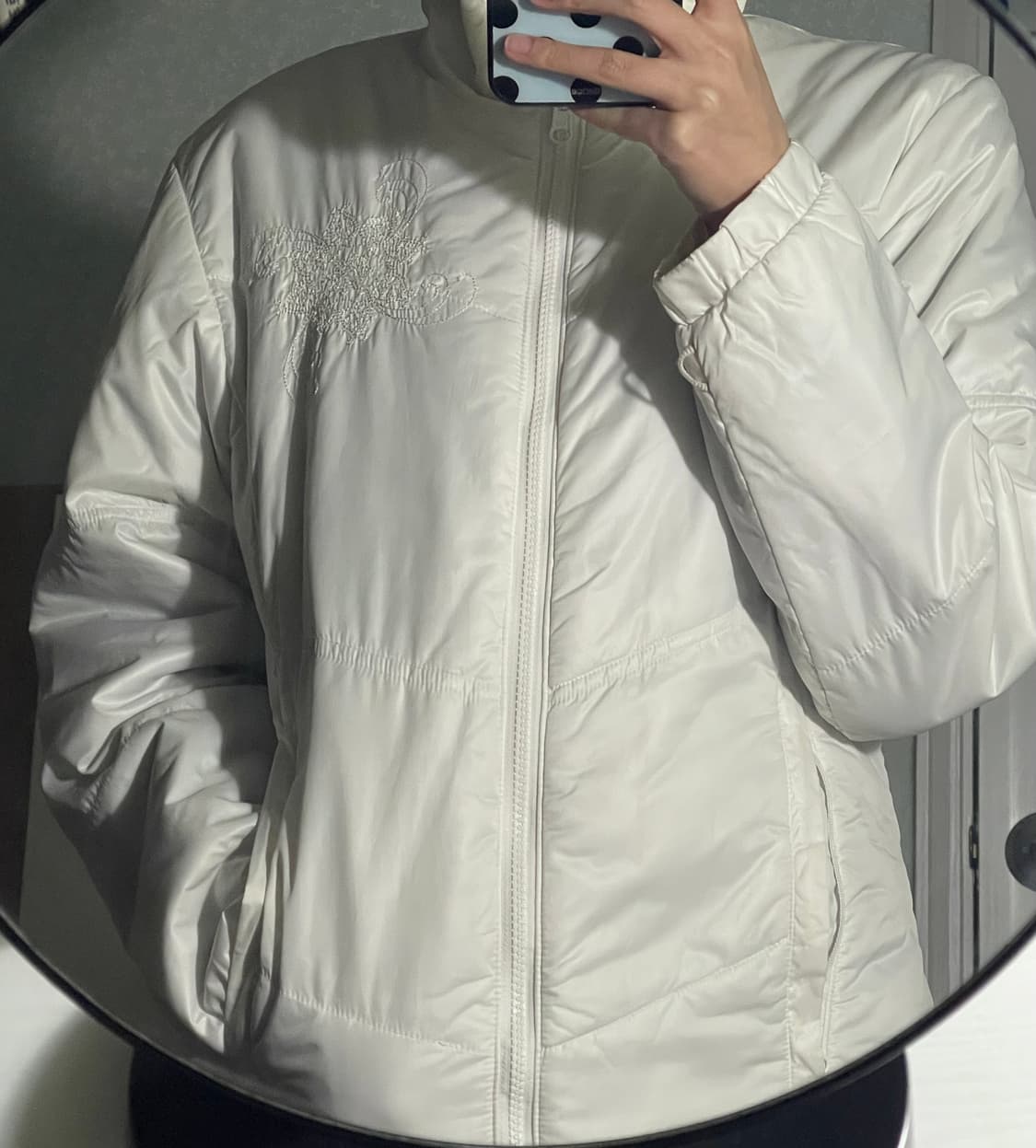 컬럼비아 흰색 점퍼 상품이미지2