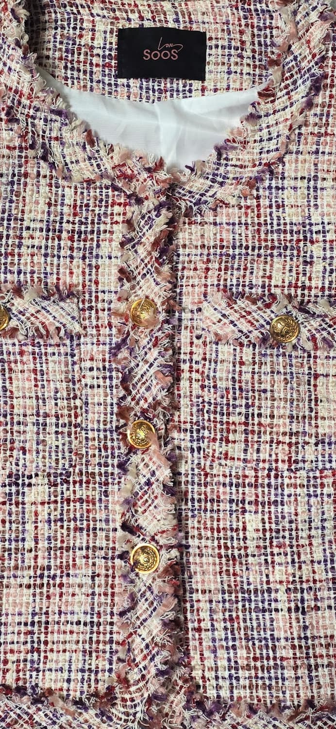 핑크 트위드 자켓 66 상품이미지3