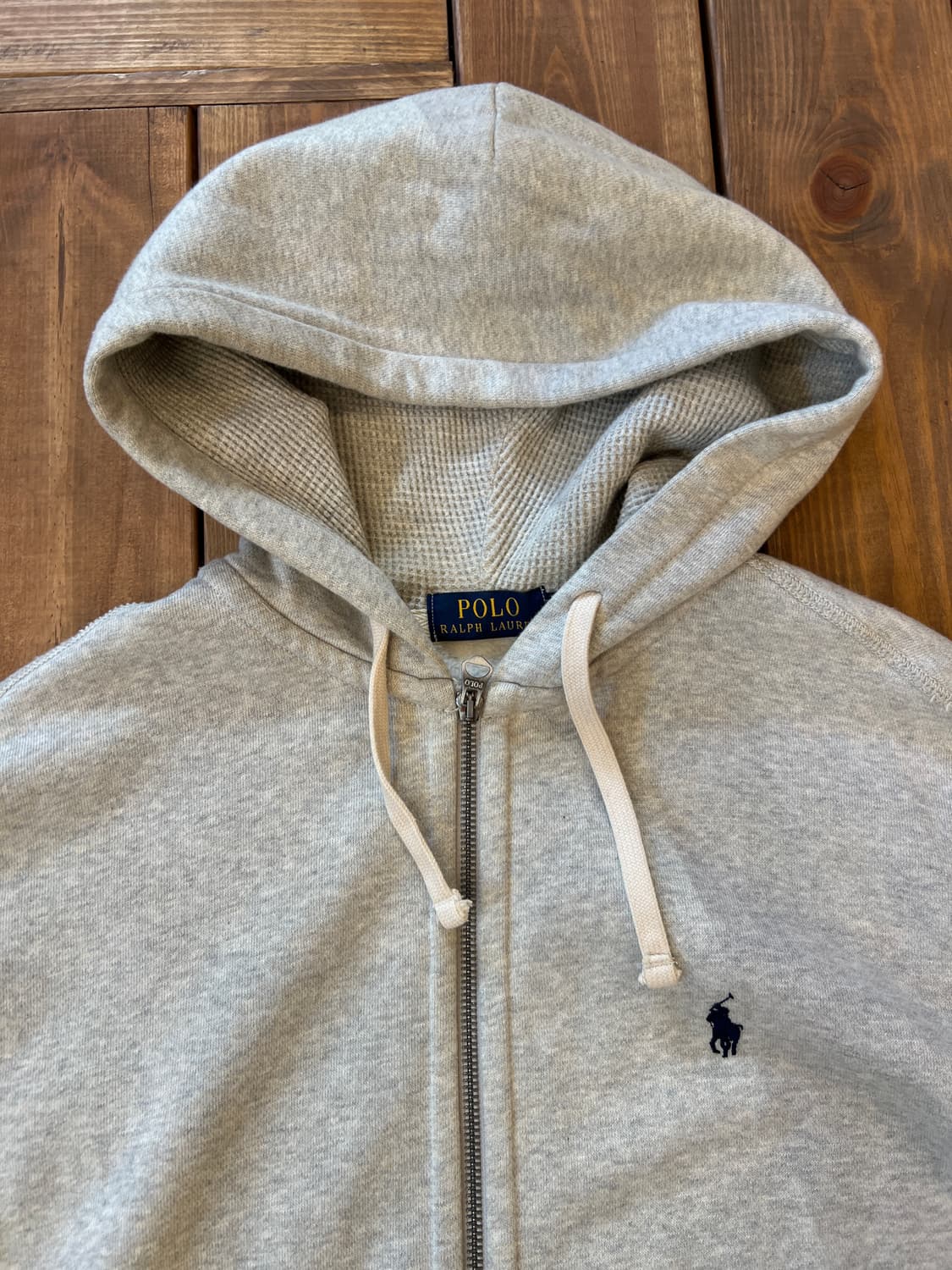 폴로 그레이 후드집업 상품이미지7
