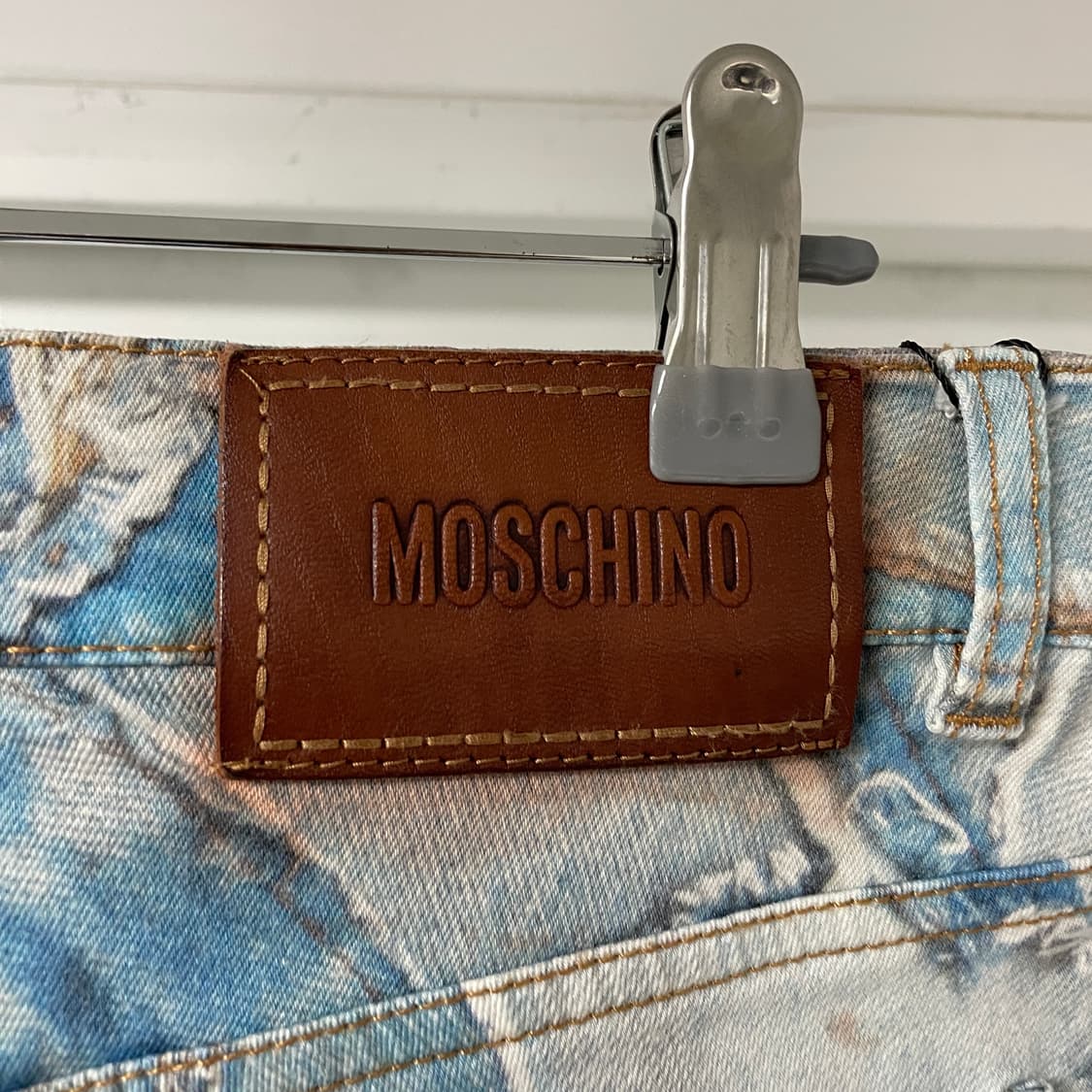 모스키노 데님 프린팅 팬츠 44(W) 상품이미지4