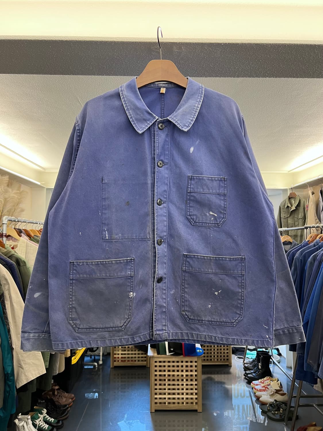 HARD FADED VINTAGE WASHING 빈티지프렌치워크자켓 상품이미지1