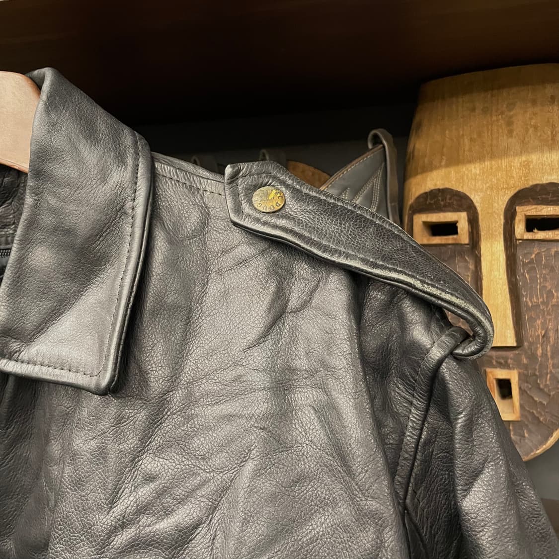 70s Mac Douglas 퍼 내피 플라이트 A2 가죽 리얼 레더 자켓 상품이미지3