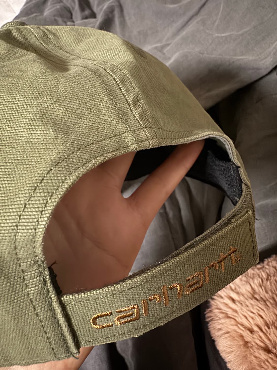 칼하트 캔버스 캡 아미그린 상품이미지3