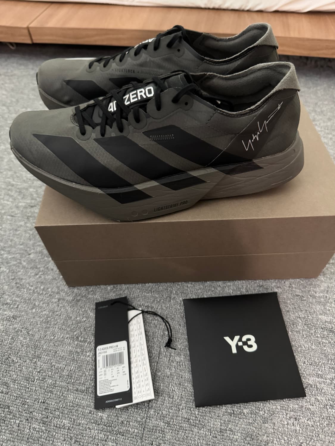 270) Y-3 아디다스 아디제로 아디오스 프로4 신더 블랙 상품이미지3