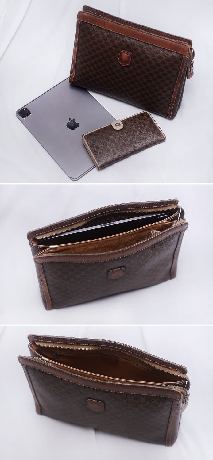 셀린느 (CELINE) 클래식 올드 마카담 모노그램 클러치백 상품이미지4