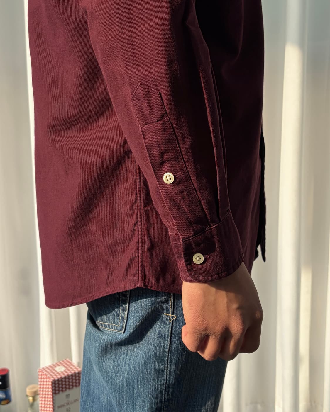 [M]폴로 랄프로렌 버건디 블레이크 코듀로이 셔츠 상품이미지3