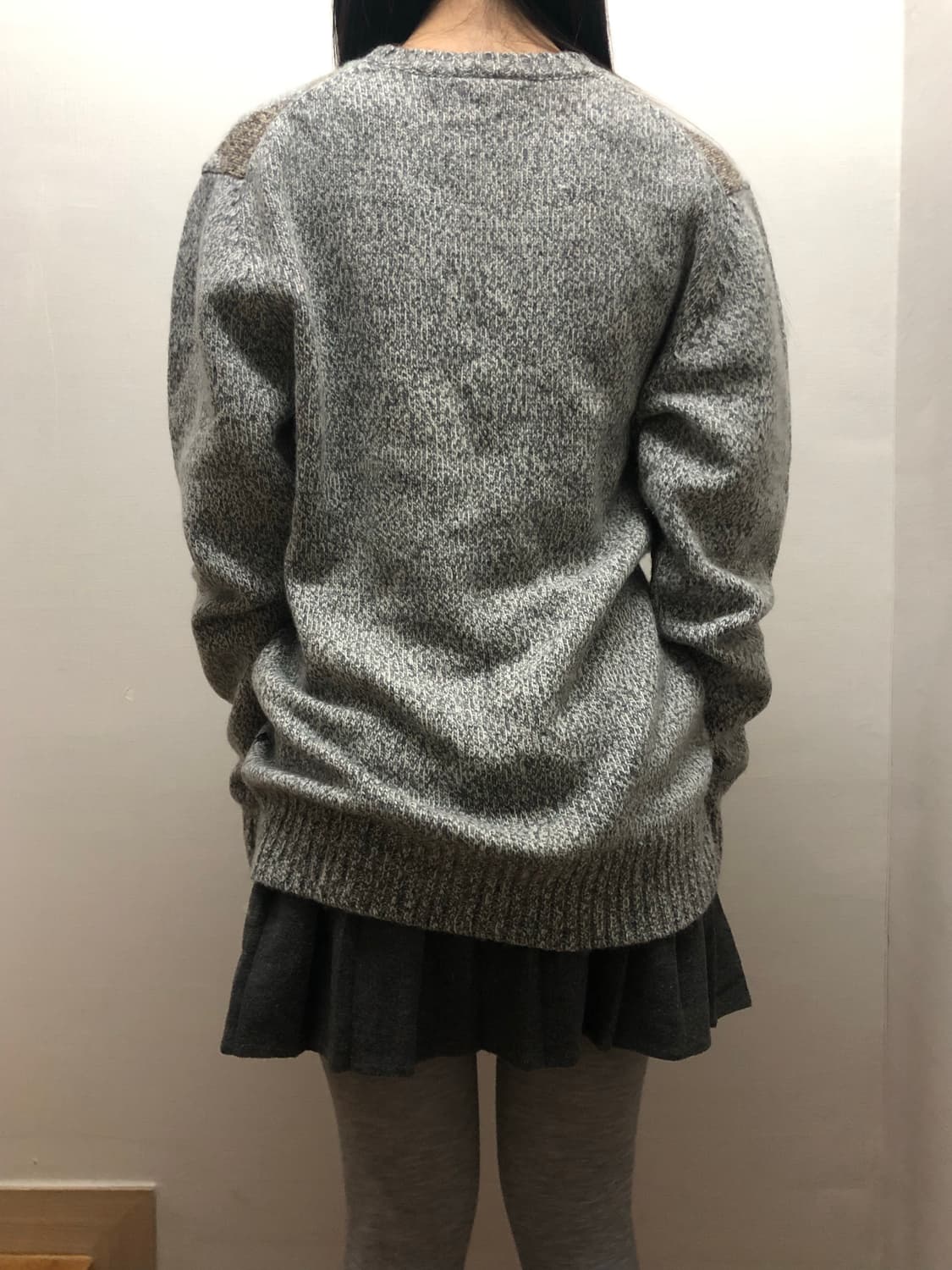 빈티지 그레이 아가일 패턴 니트 상품이미지5