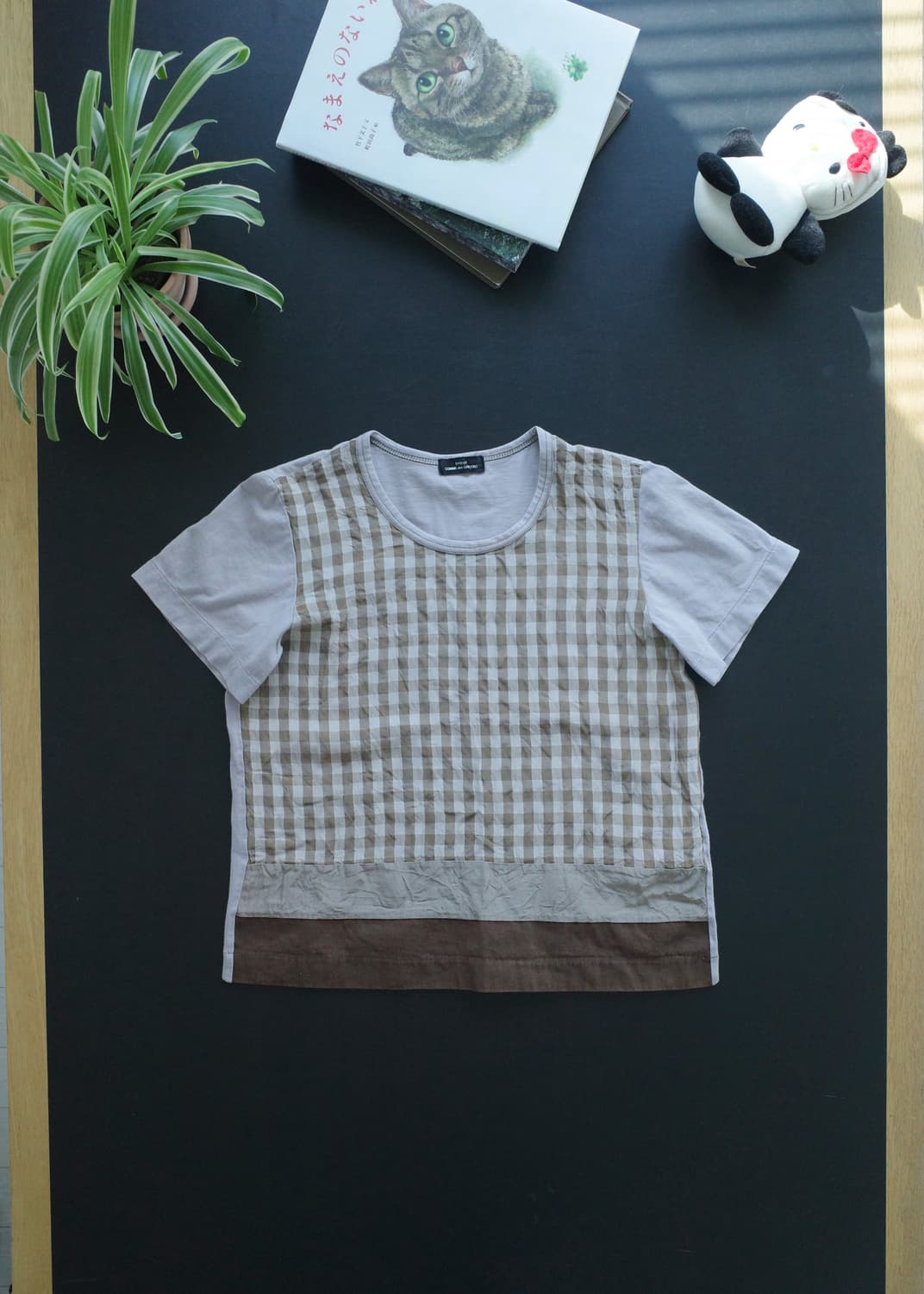 꼼데가르송 트리콧 체크 티셔츠 상품이미지2