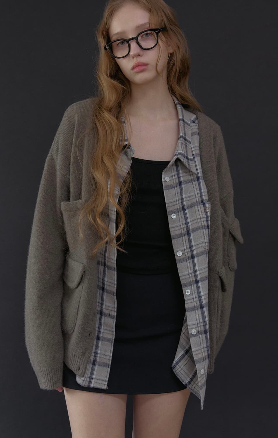 [새상품] 헤더먼트 grandpa lambs wool cardigan 상품이미지1