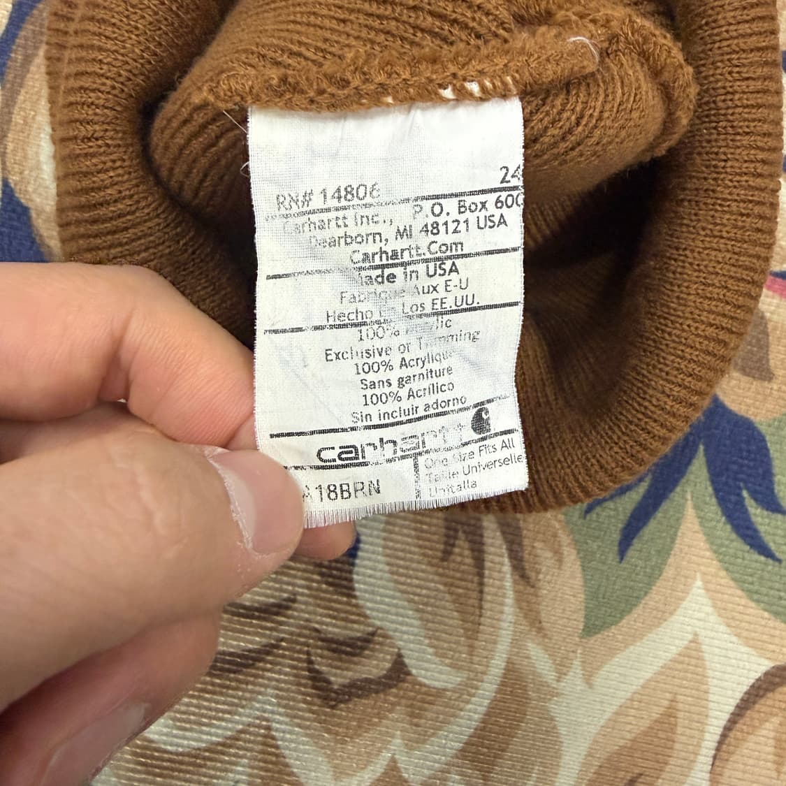 칼하트 Carhartt 베이직로고 비니(브라운) 상품이미지3