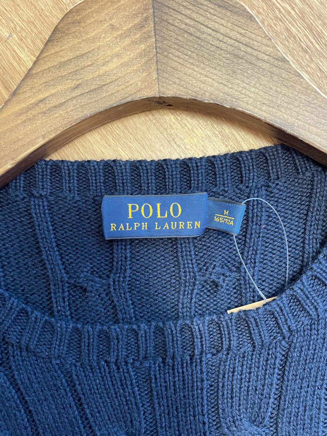 폴로 랄프로렌 케이블 니트 네이비 상품이미지3