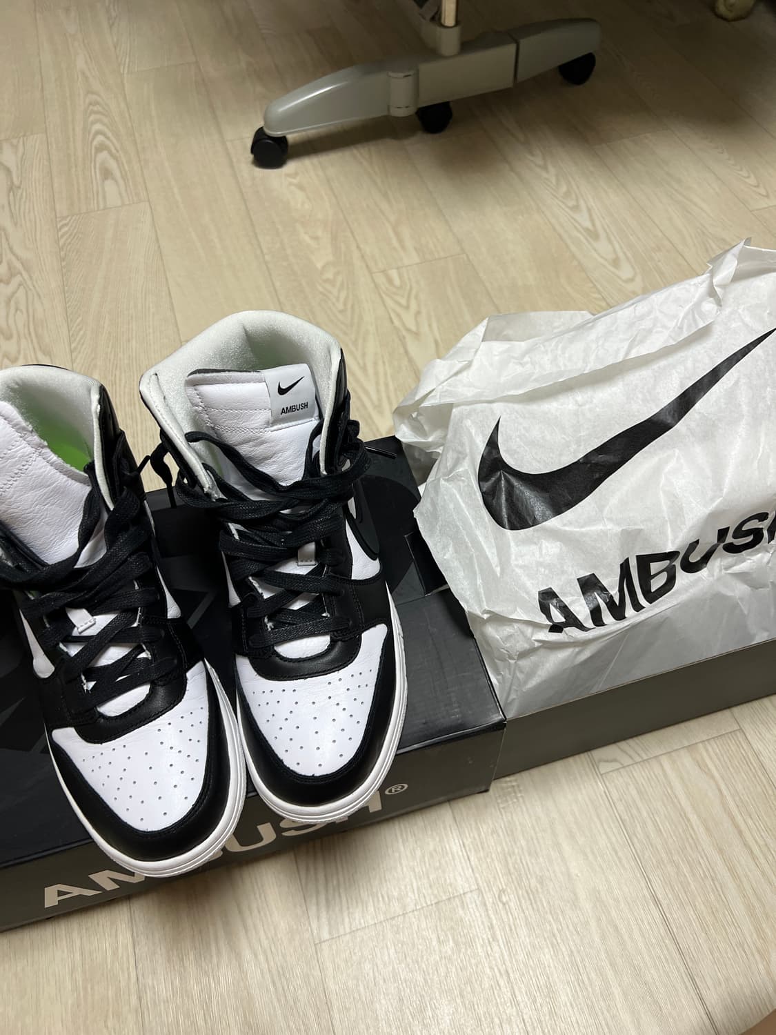 나이키 x 앰부쉬 덩크 하이 블랙 280 상품이미지2