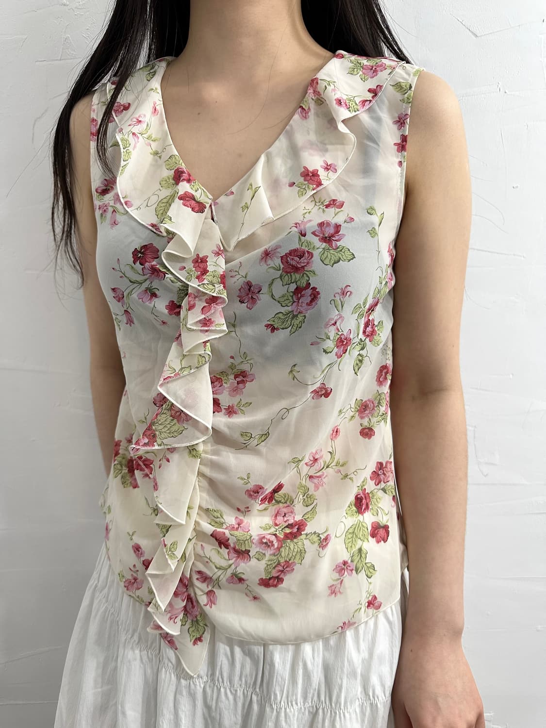 cassna flower frill sleeveless 상품이미지3