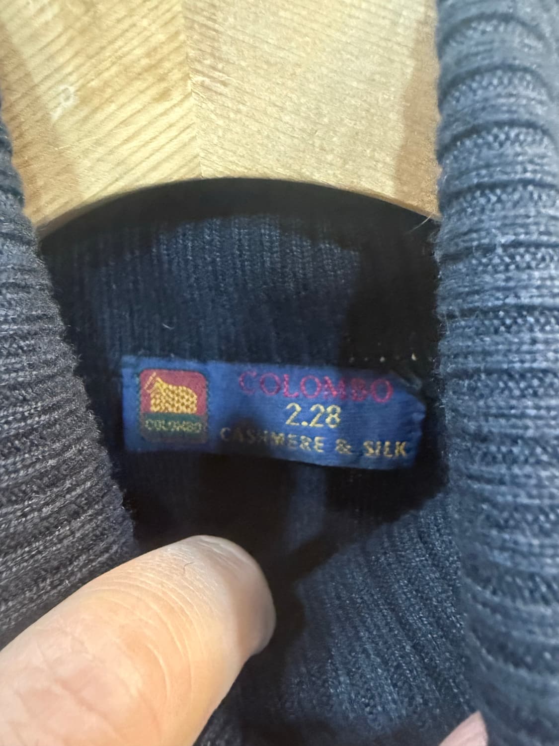66 정품 콜롬보 캐시+실크 혼방 니트 팝니다 상품이미지2