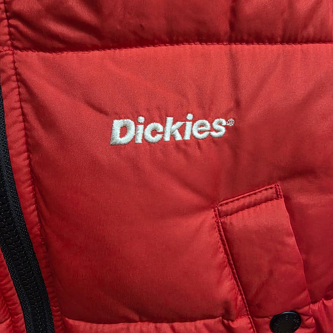 디키즈 레드 롱 패딩 점퍼 L(150) 상품이미지5