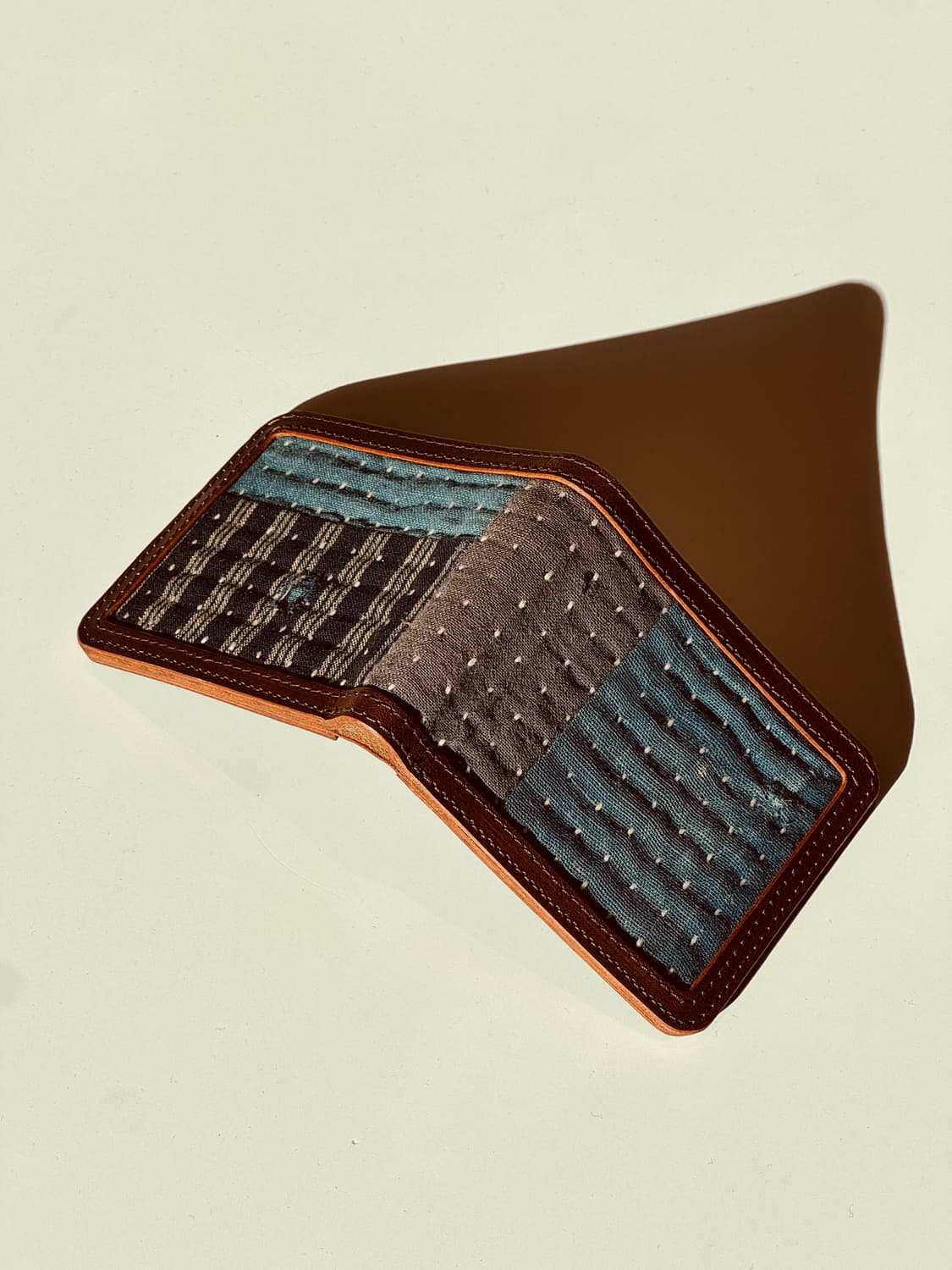 사시코 스티치 데님 반지갑 상품이미지2