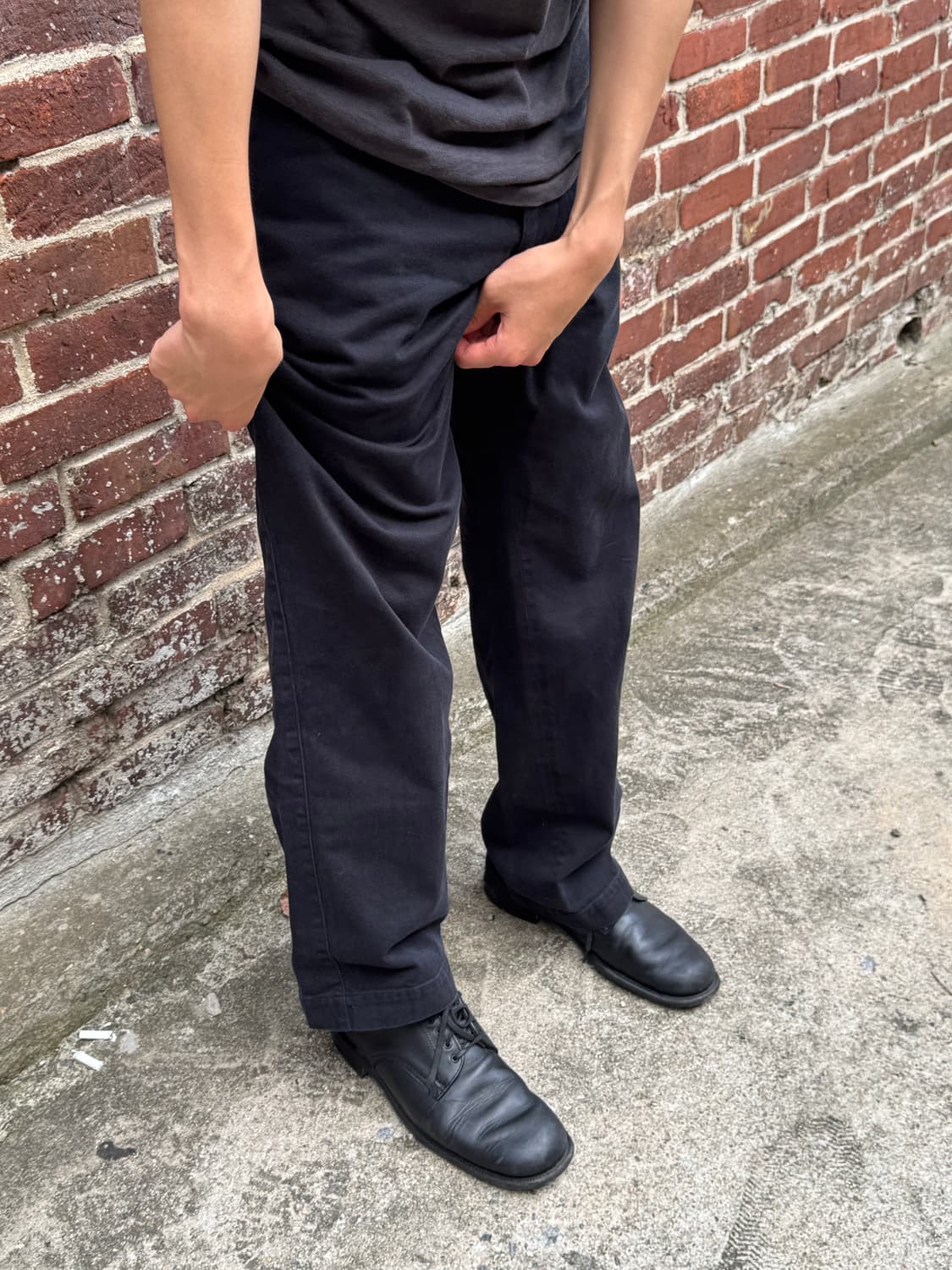 Margaret Howell Cotton Twill Tuck Pants 상품이미지2
