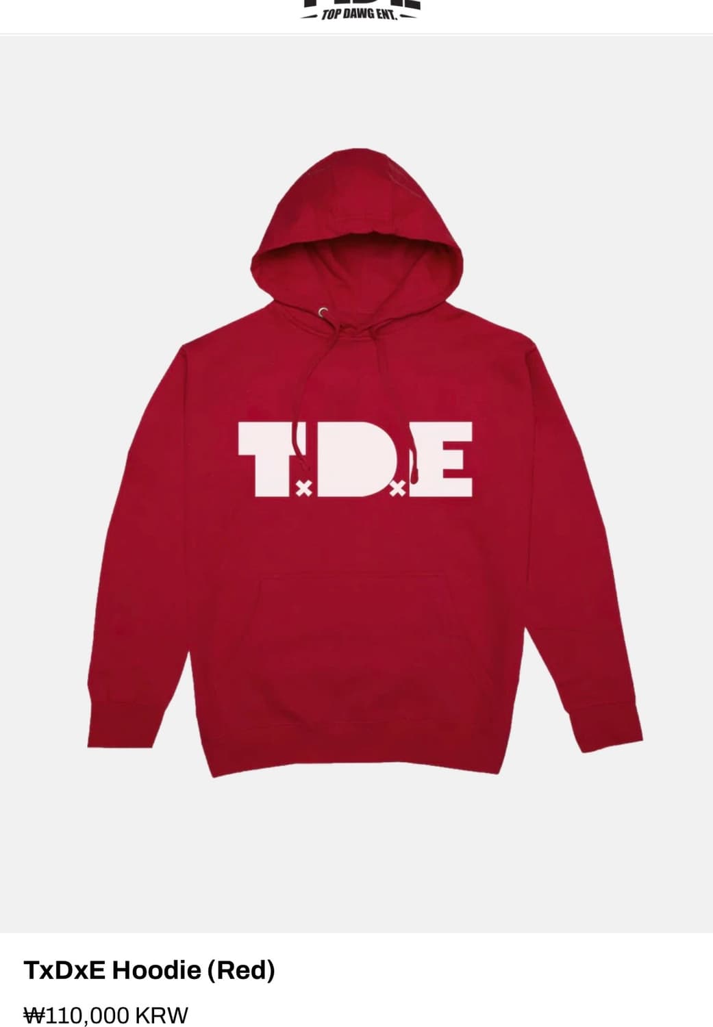 Tde dawg 버건디 굿즈 (L 100-105새상품 (켄드릭,스쿨보이큐 상품이미지2