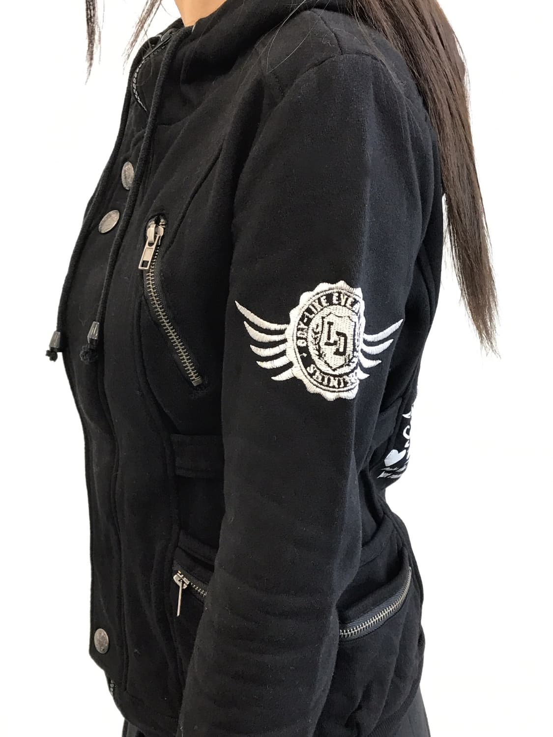 LIZ LISA Y2k Wing Graphic Hooded Jacket 상품이미지4