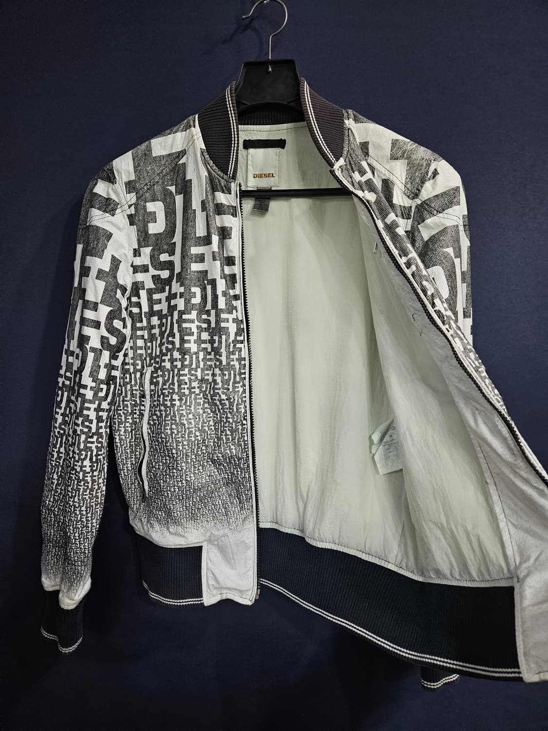디젤 문양 남성 슬림핏 95 숏자켓  상품이미지8