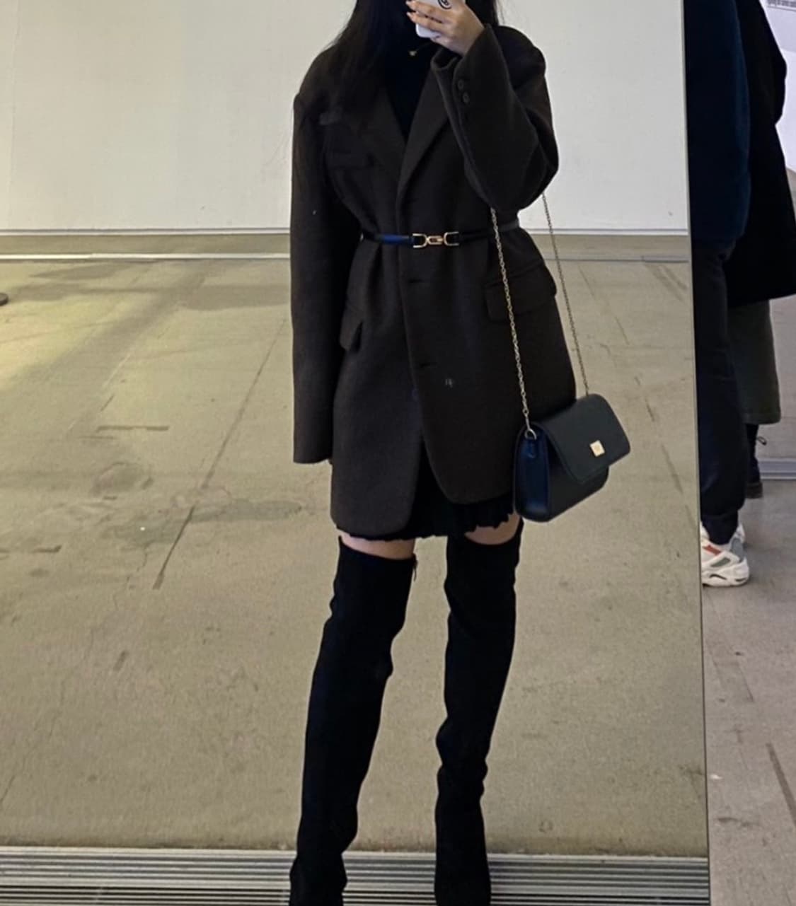울 오버핏 브라운 자켓 상품이미지3