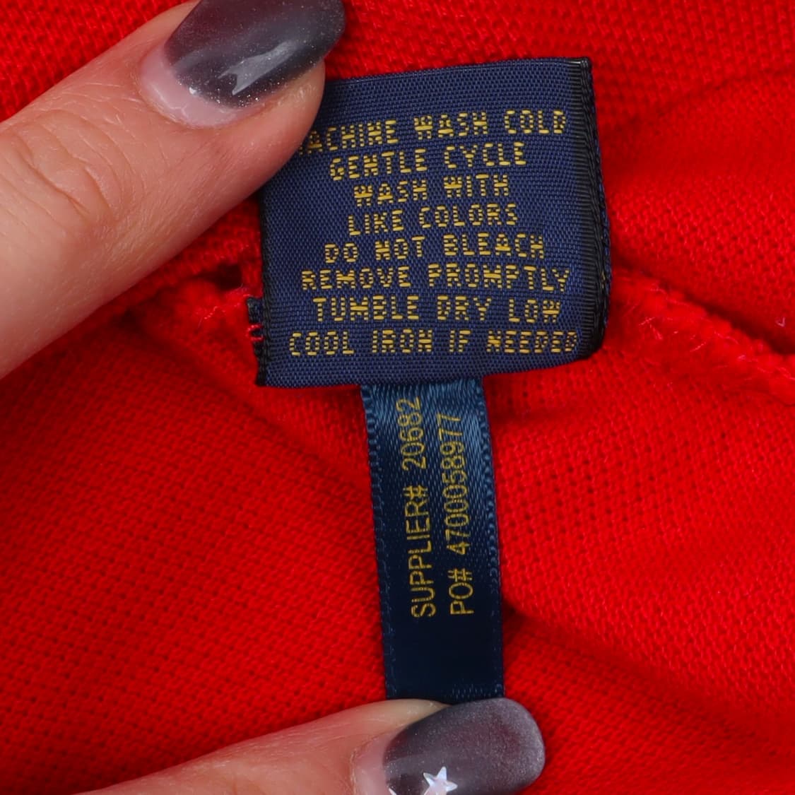 폴로 랄프로렌 우먼스 레드 빅포니 pk 티셔츠 상품이미지10