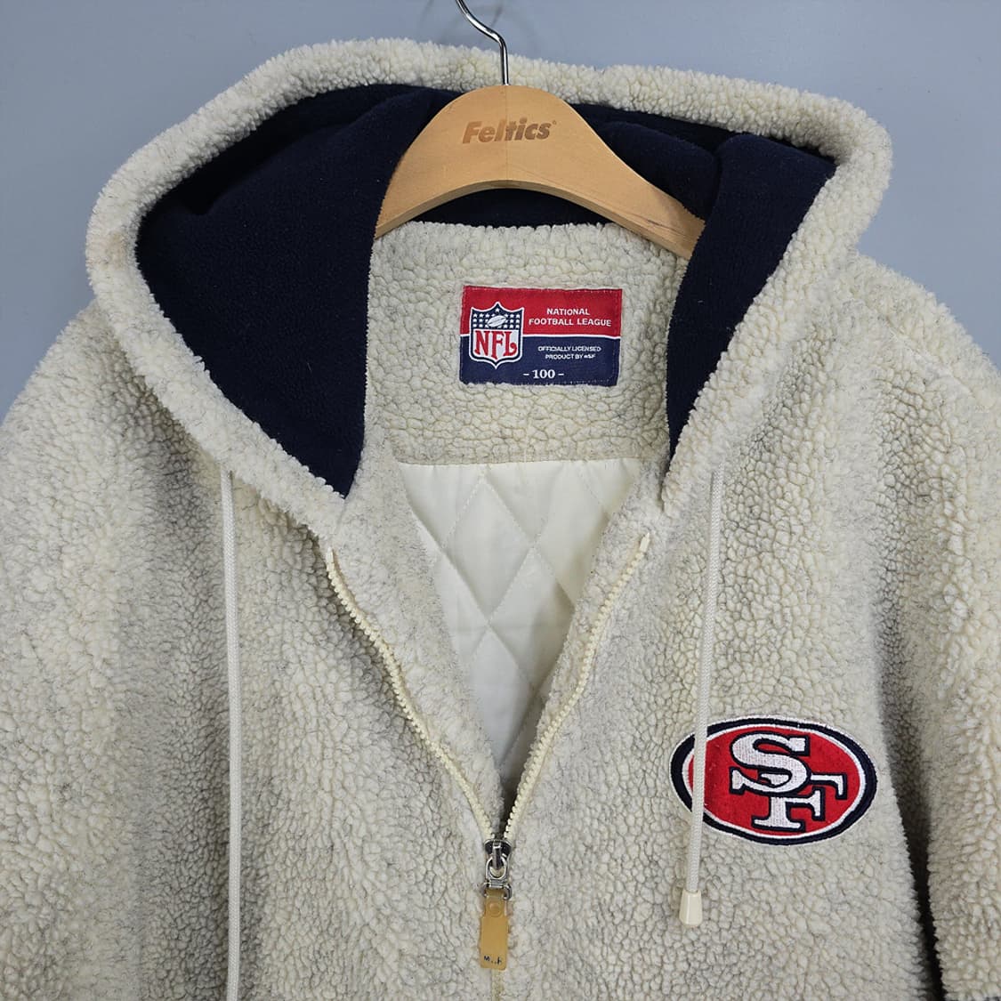 MLB NFL 올드스쿨 빅로고 후리스 점퍼 100 상품이미지2