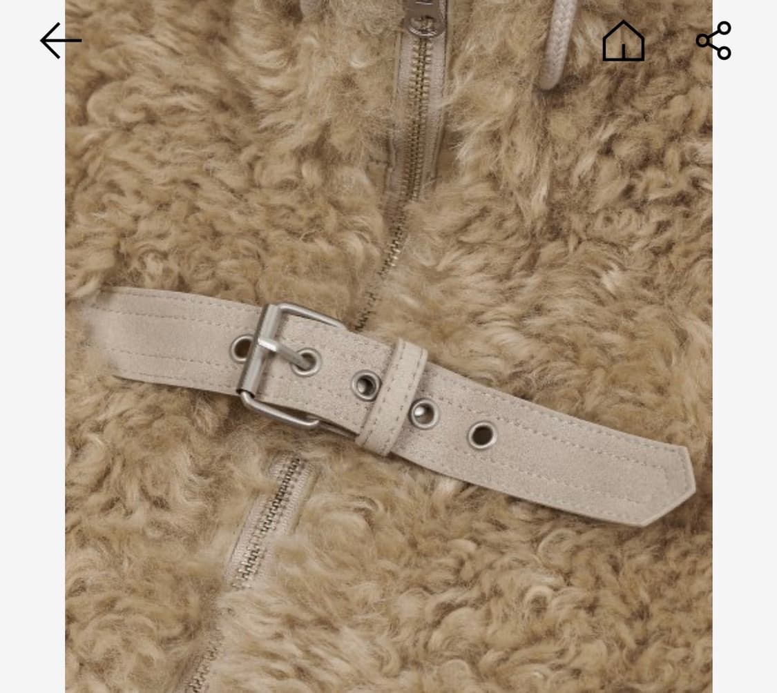 새상품)타입서비스 Leather Mixed Fur Jumper  상품이미지4