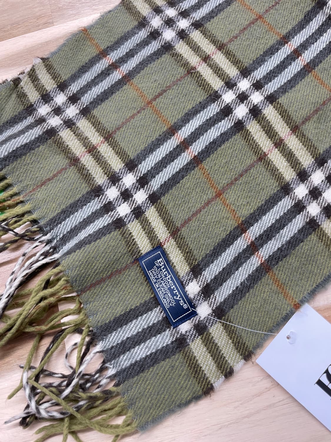 버버리 램스울 머플러 목도리 카키 상품이미지5