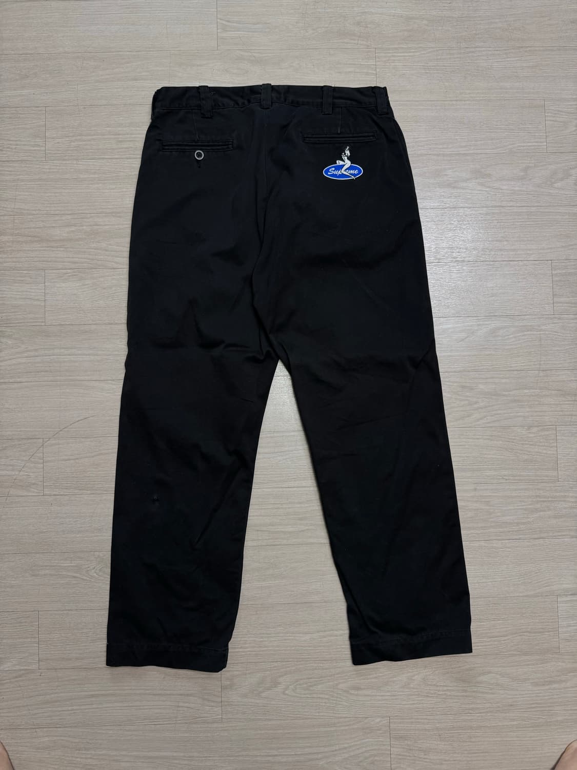 슈프림 핀업 걸 치노 팬츠 블랙 32 상품이미지2