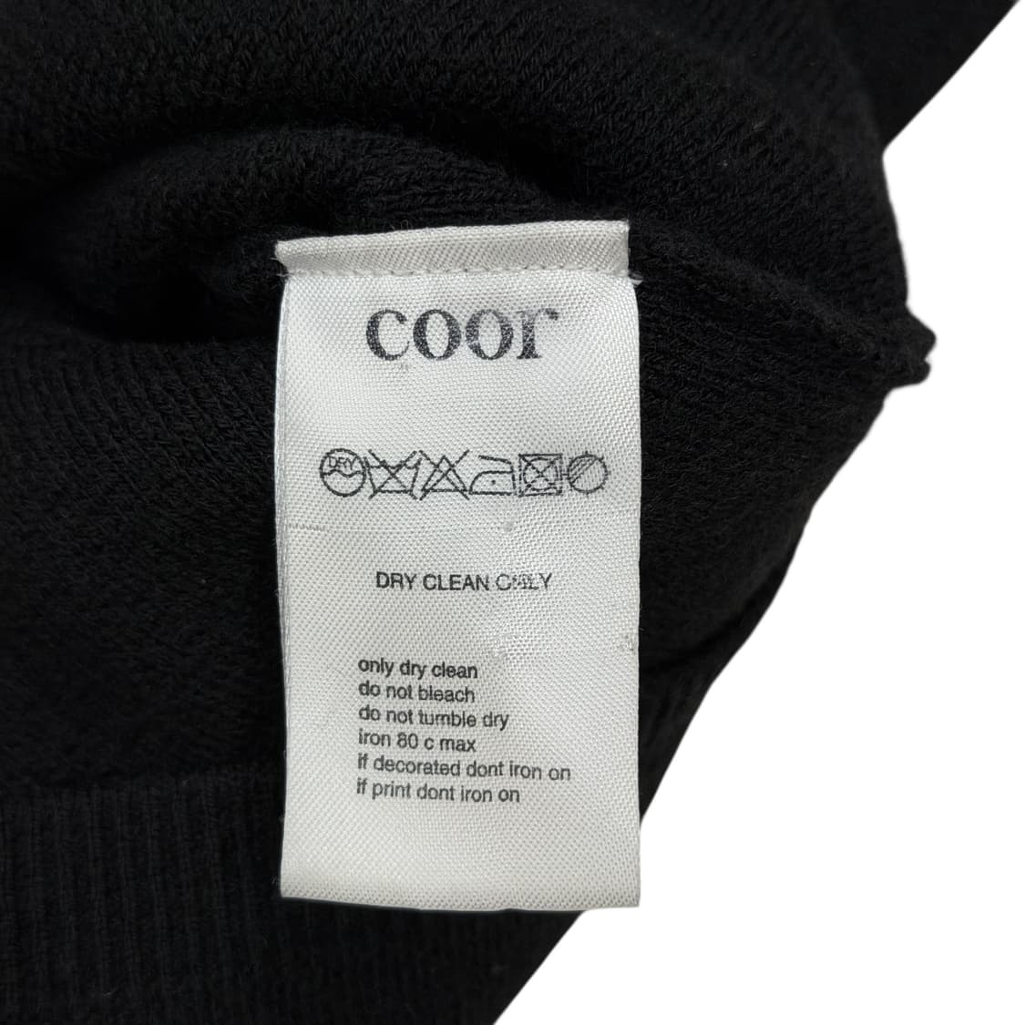 COOR 쿠어 니트 블랙 M 상품이미지4