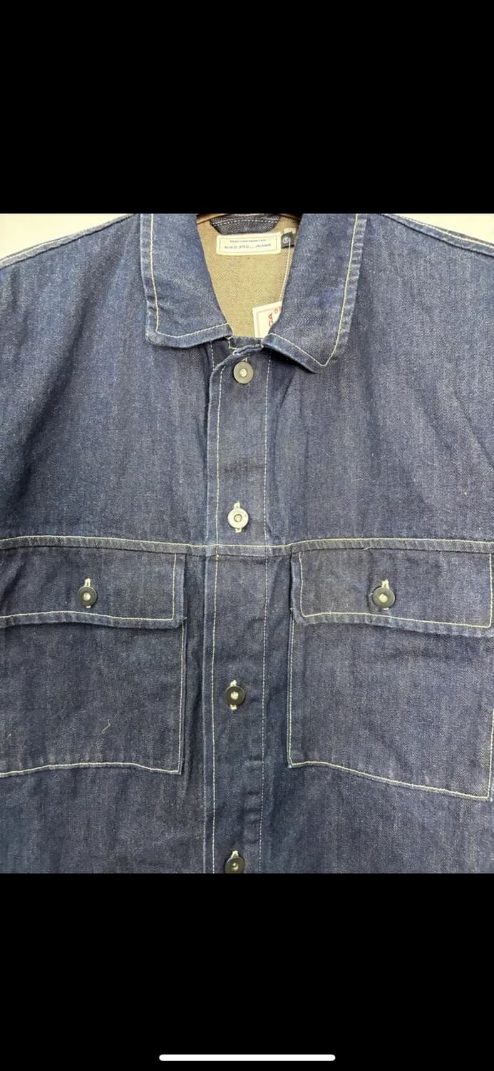 니코앤드 캐주얼 스티치 진청 데님 자켓 H1861 상품이미지3